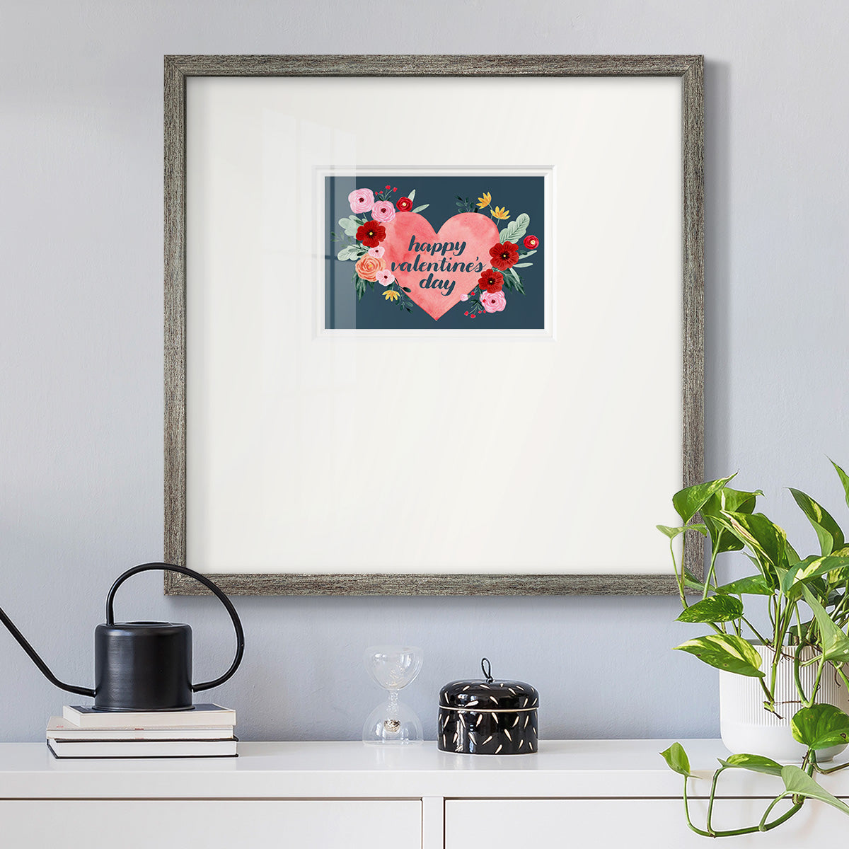 Sweet Hearts Collection A Premium Framed Print Double Matboard