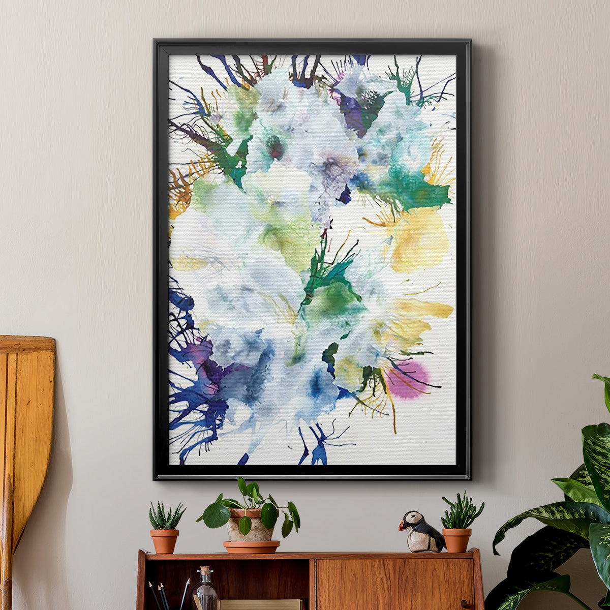 Like An Iris II - Modern Framed Canvas Print