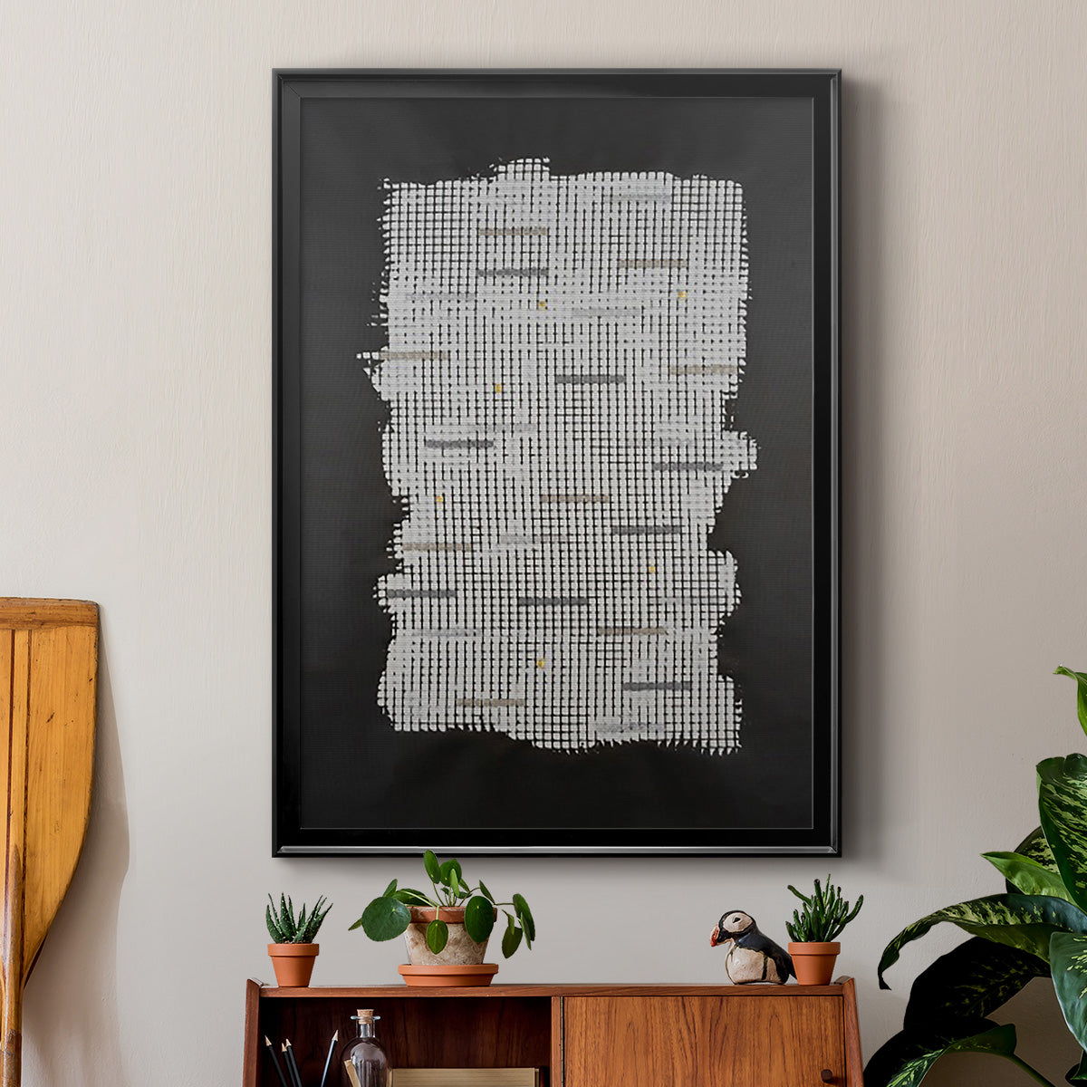 Bits & Bytes I - Modern Framed Canvas Print