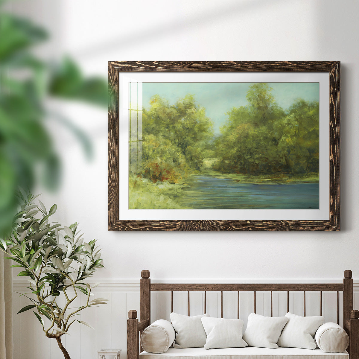 Country Views III-Premium Framed Print - Ready to Hang