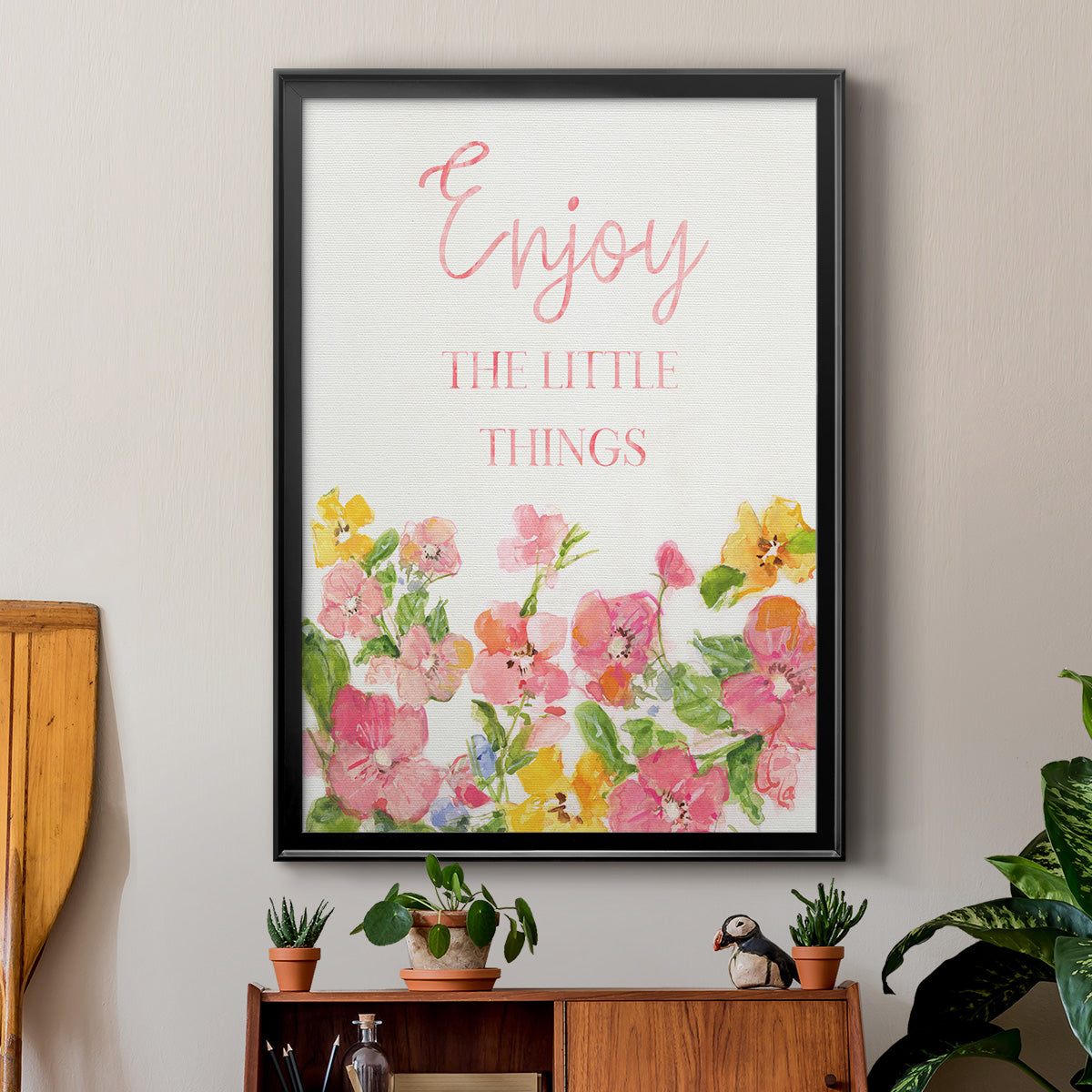 Little Things - Modern Framed Canvas Print