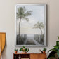 Palm Walk - Modern Framed Canvas Print