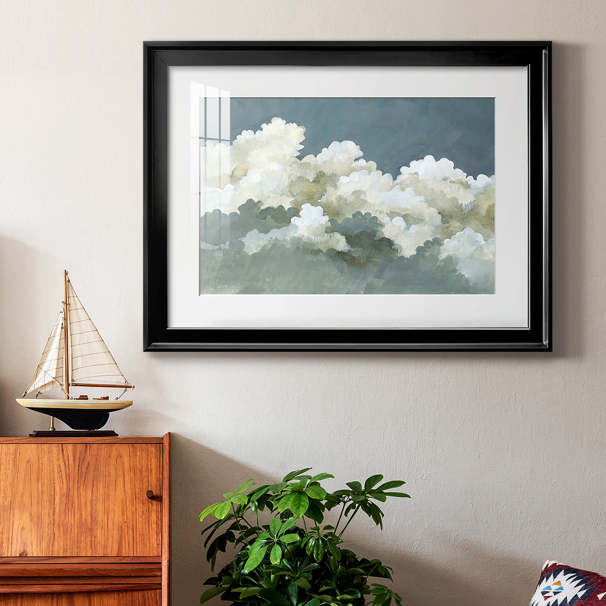 Big Clouds III - Modern Framed Art Print