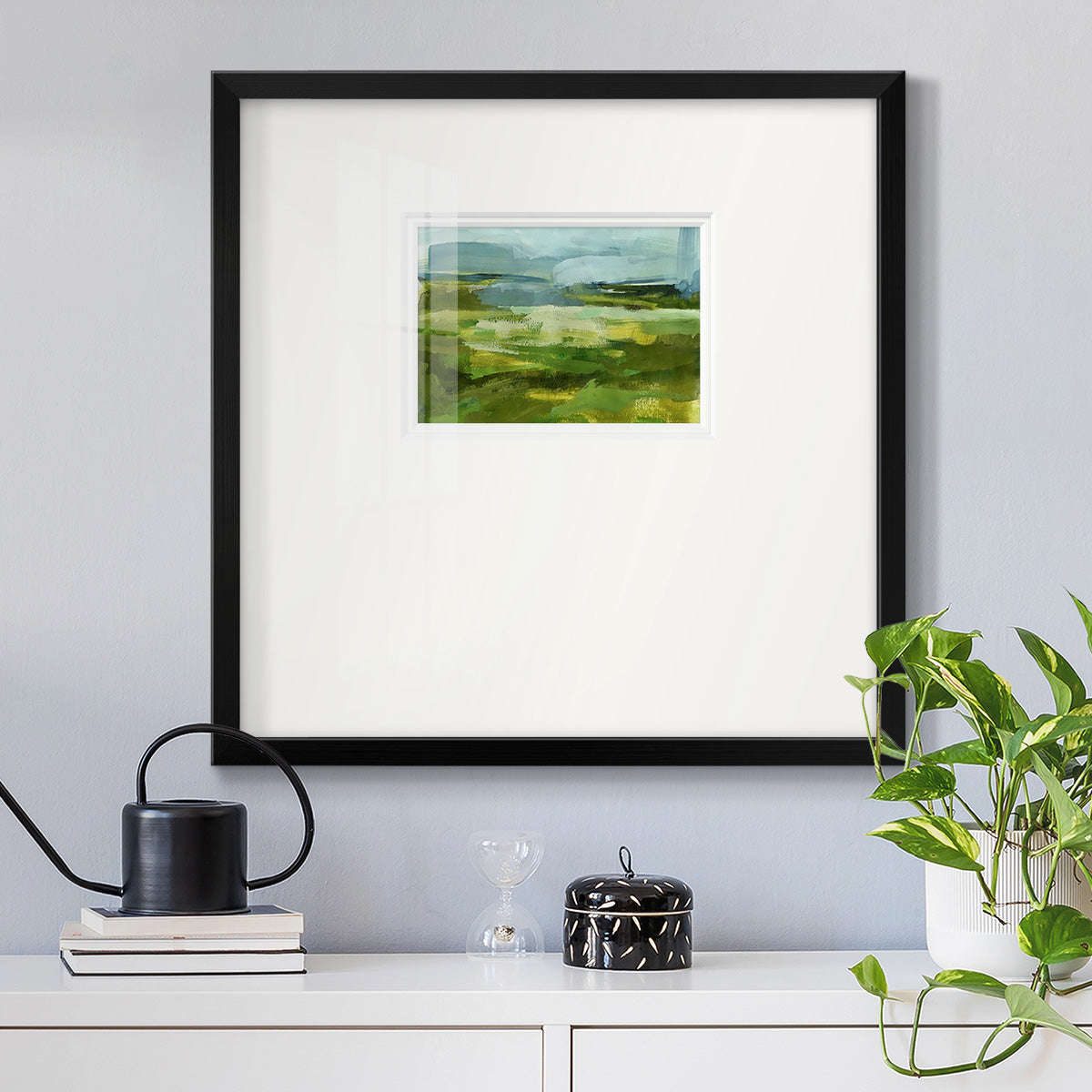 Emerald View I Premium Framed Print Double Matboard