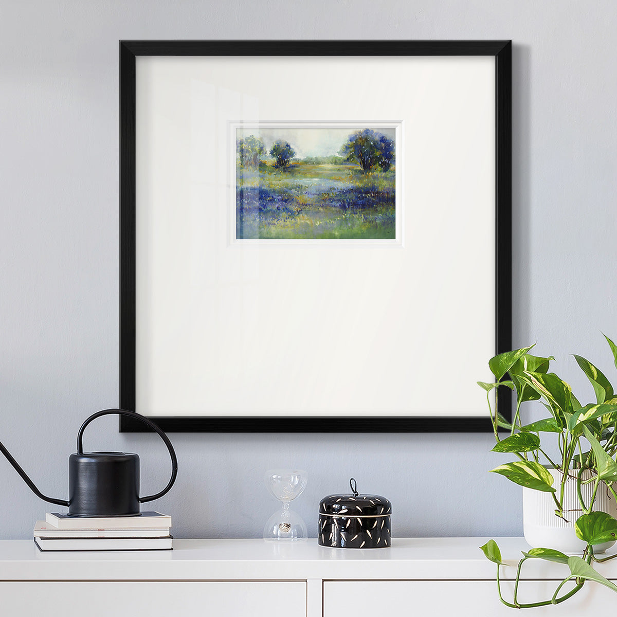 Wildflower View Premium Framed Print Double Matboard