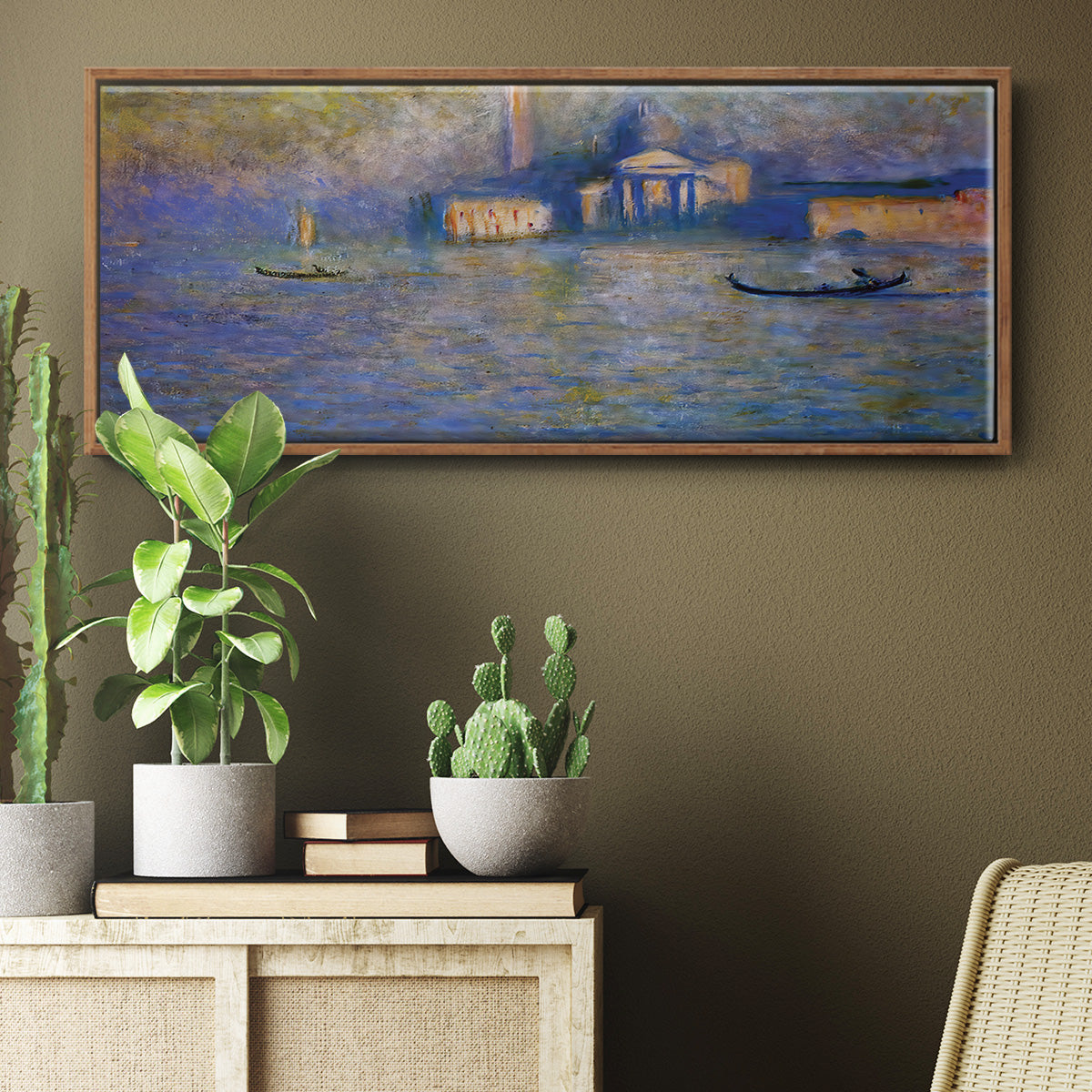 San Giorgio Maggiore, Twilight, 1908 - Floater Framed Canvas Print