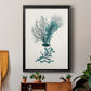 Antique Coastal Coral VI - Modern Framed Canvas Print