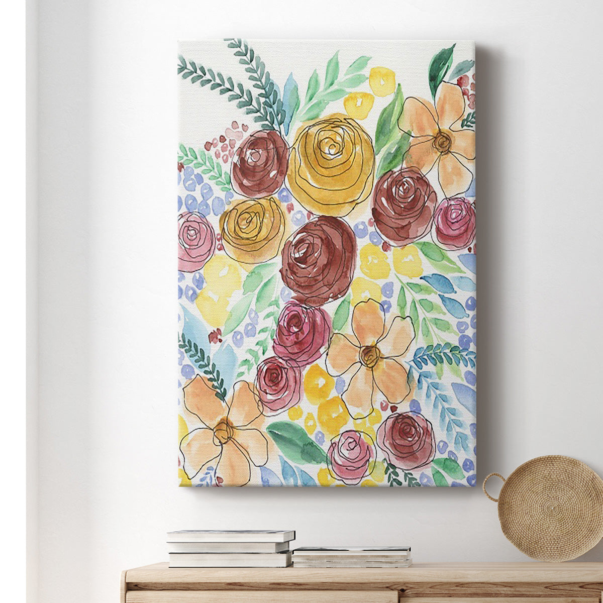 Flower Carousel II - Canvas Art Print