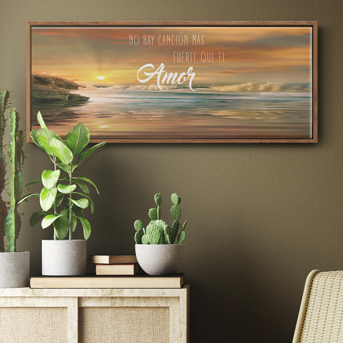 Amor - Floater Framed Canvas Print