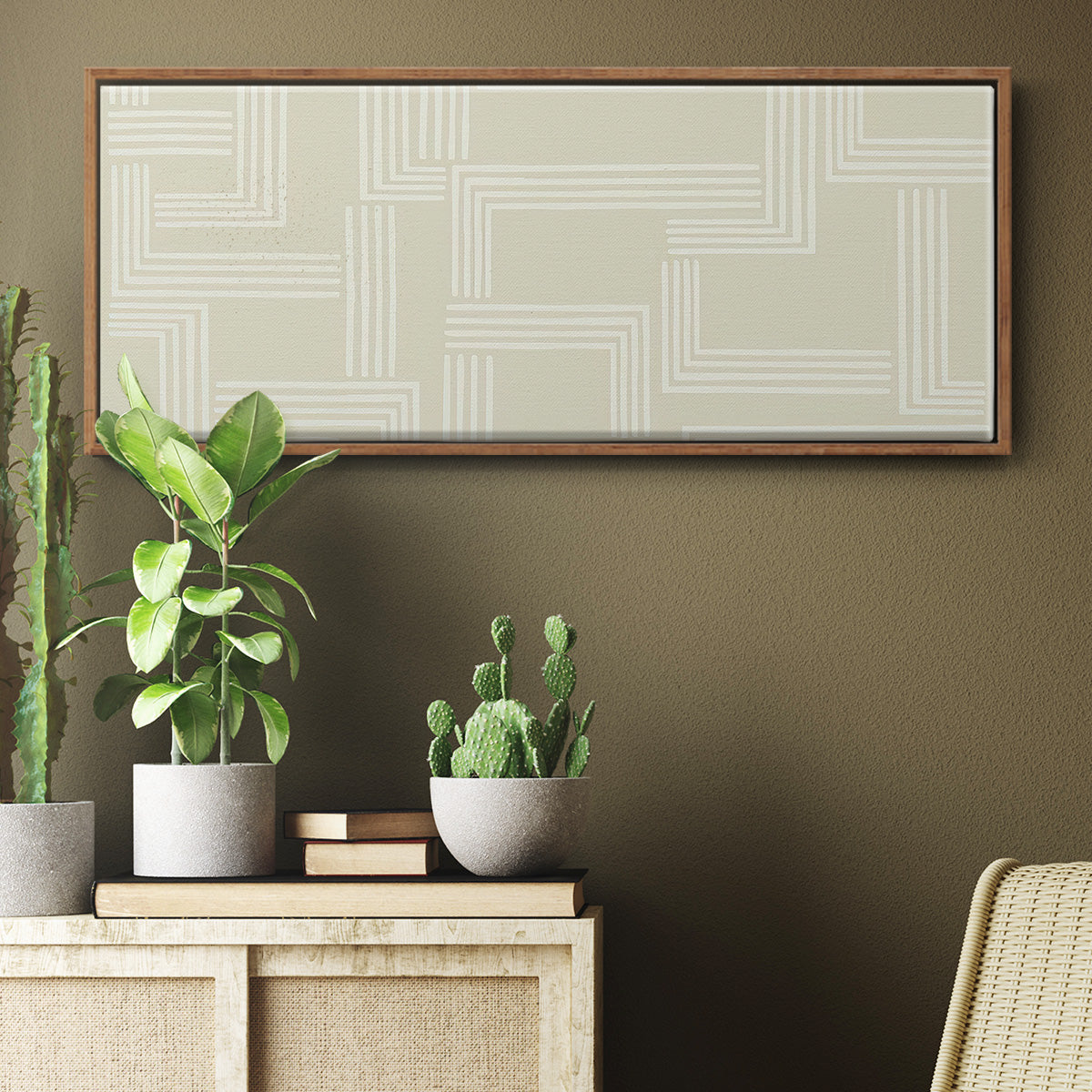 Roll Crossing IV - Floater Framed Canvas Print