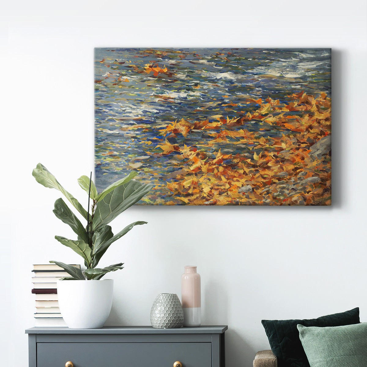 Autumn Creek Premium Gallery Wrapped Canvas - Ready to Hang