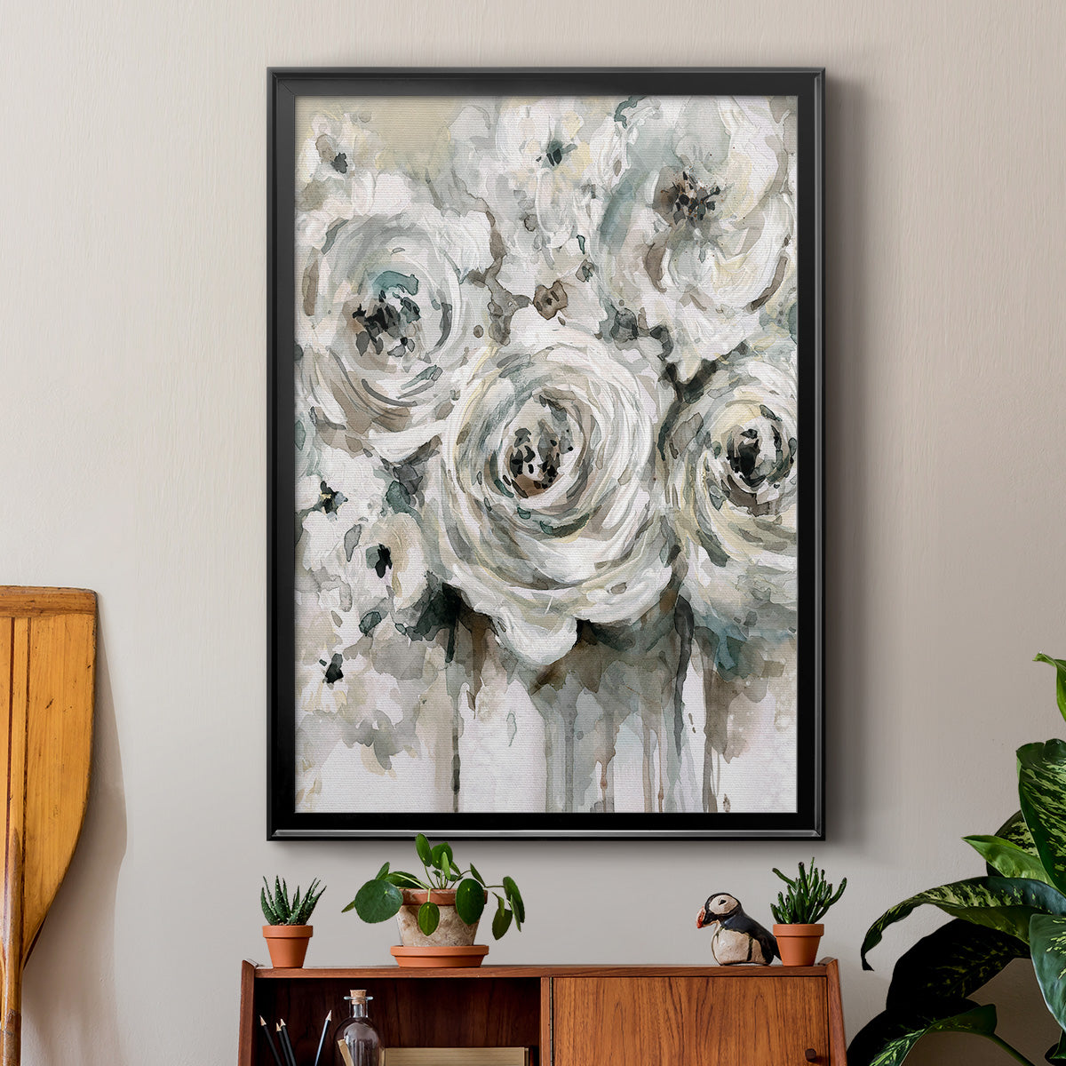 Soft Fragrance II - Modern Framed Canvas Print