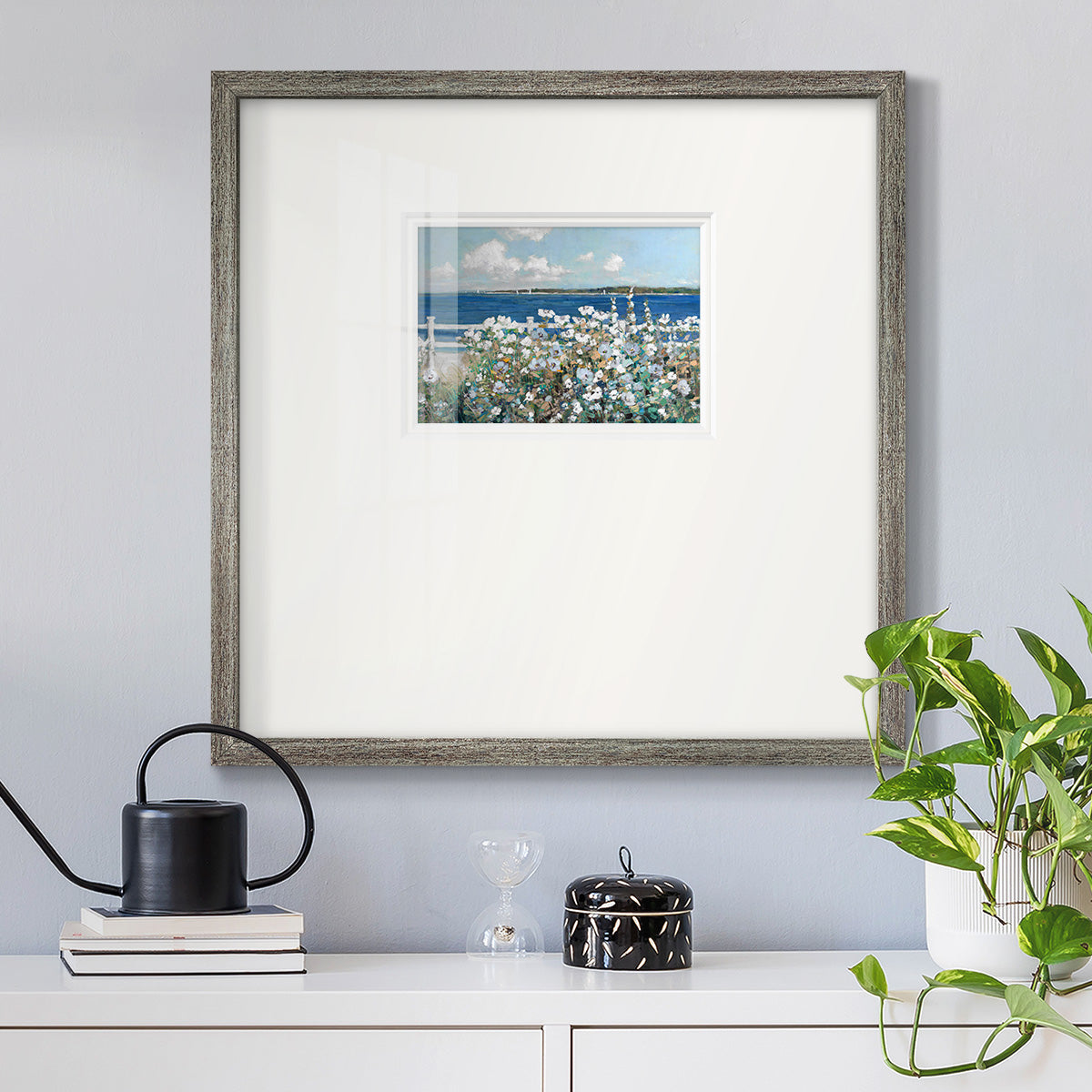 Bayside Garden Premium Framed Print Double Matboard