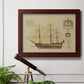 Antique Ship Plan VIII Premium Framed Canvas- Ready to Hang