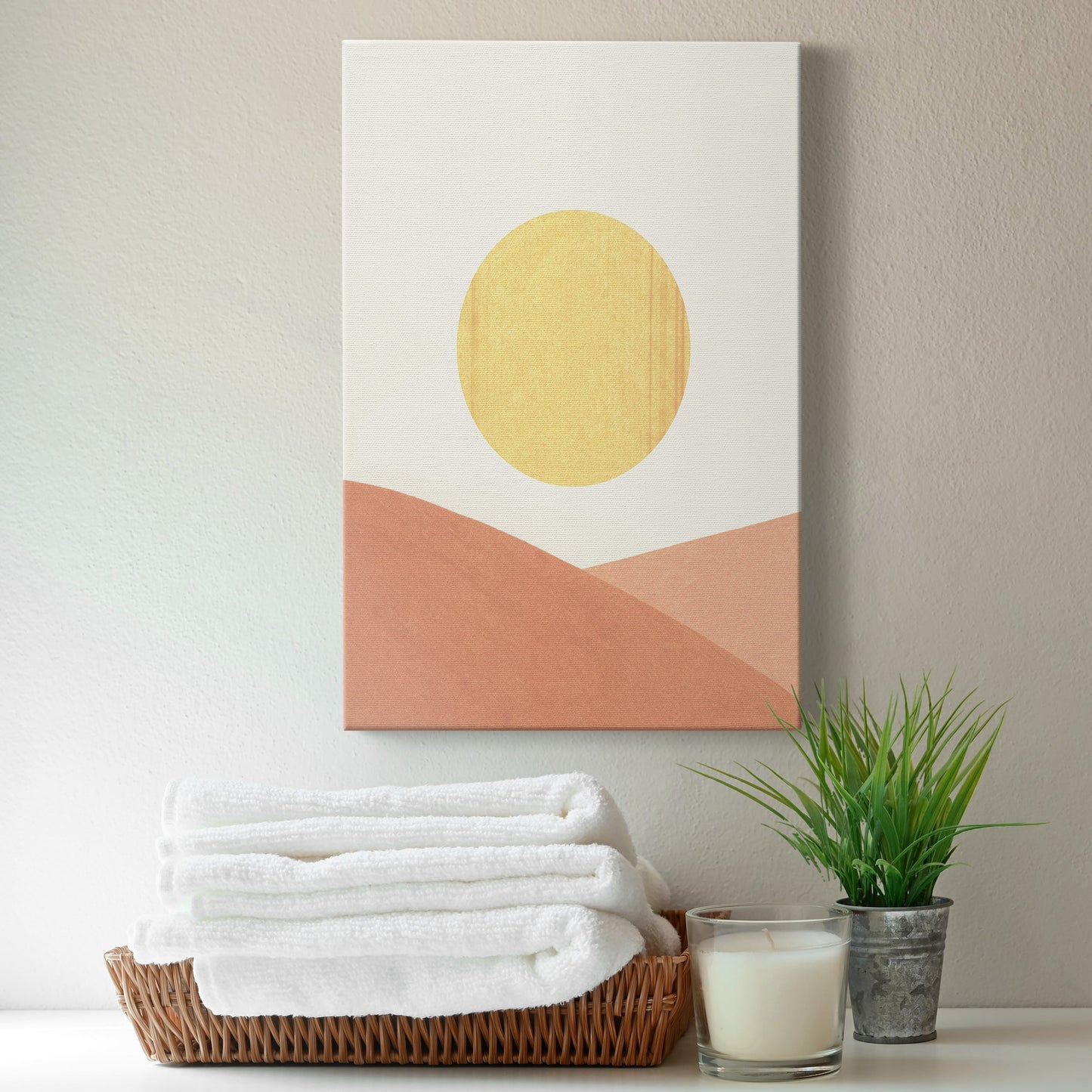 Simple Boho Sun I Premium Gallery Wrapped Canvas - Ready to Hang