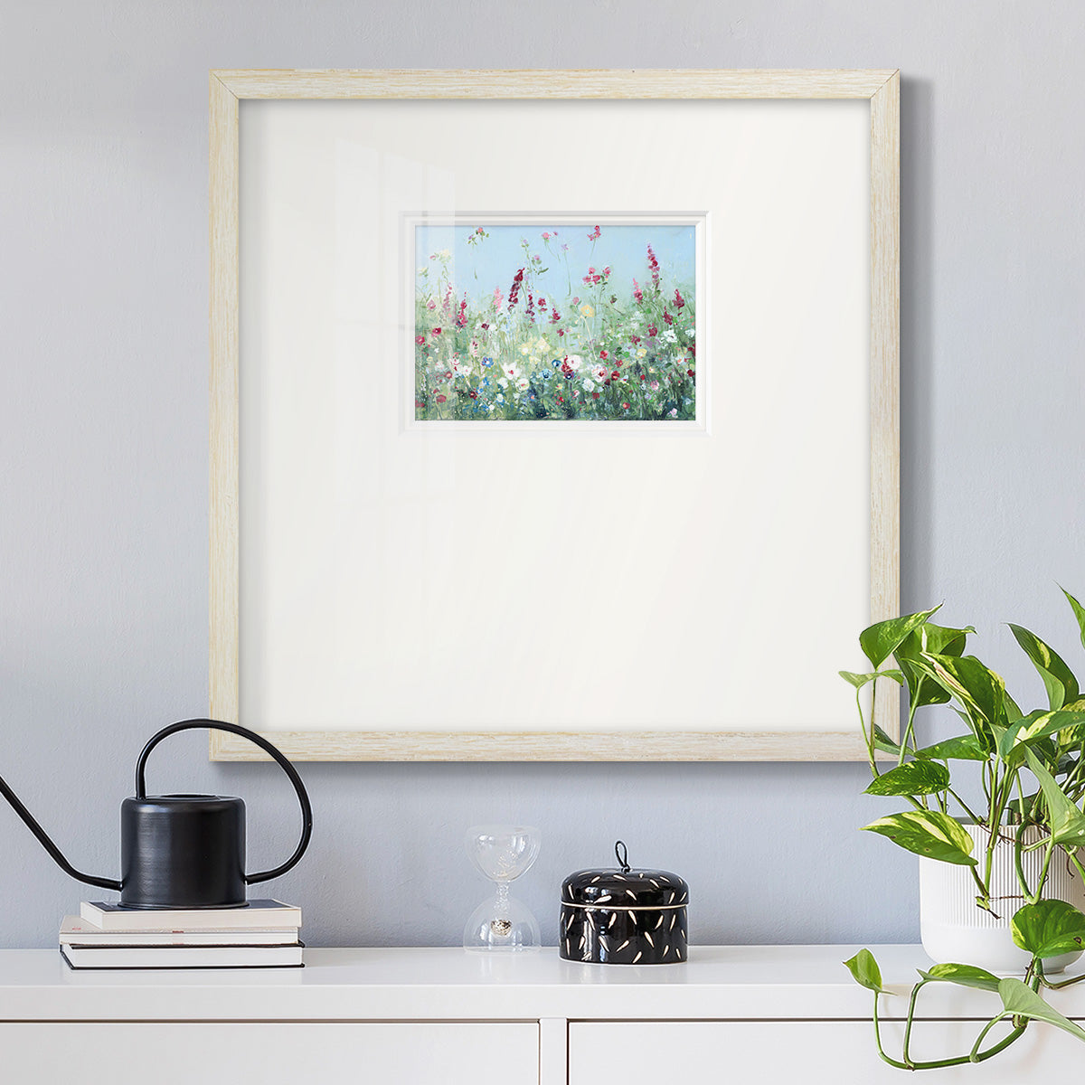 Sweet Summer Meadow Premium Framed Print Double Matboard