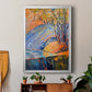 Cadmium Winter Solstice III - Modern Framed Canvas Print