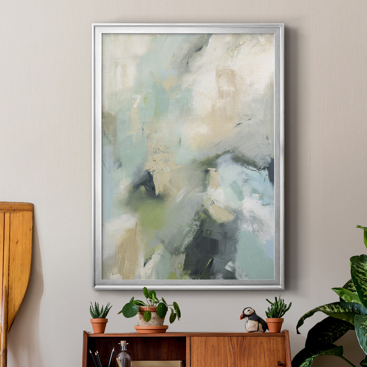 Through it All - Modern Framed Canvas Print