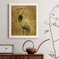 Gold Crane at Dusk II - Premium Canvas Framed in Barnwood - Ready to Hang