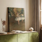 Canvas art print of a theatrical moment with dancers under warm stage lighting styled in a home decor setting.