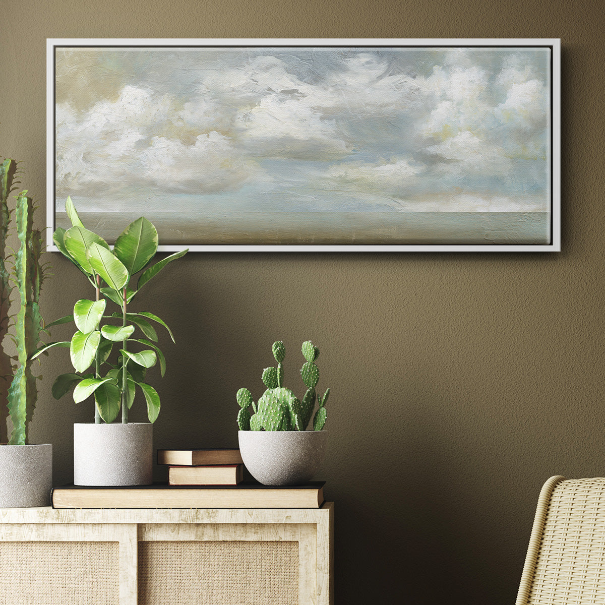 Cloudscape Vista III - Floater Framed Canvas Print