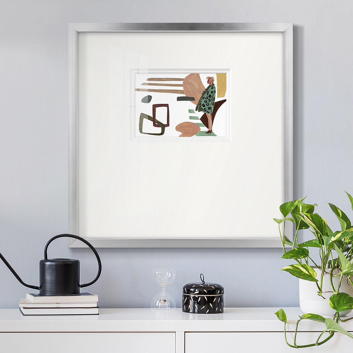 Vintage Vibes V Premium Framed Print Double Matboard