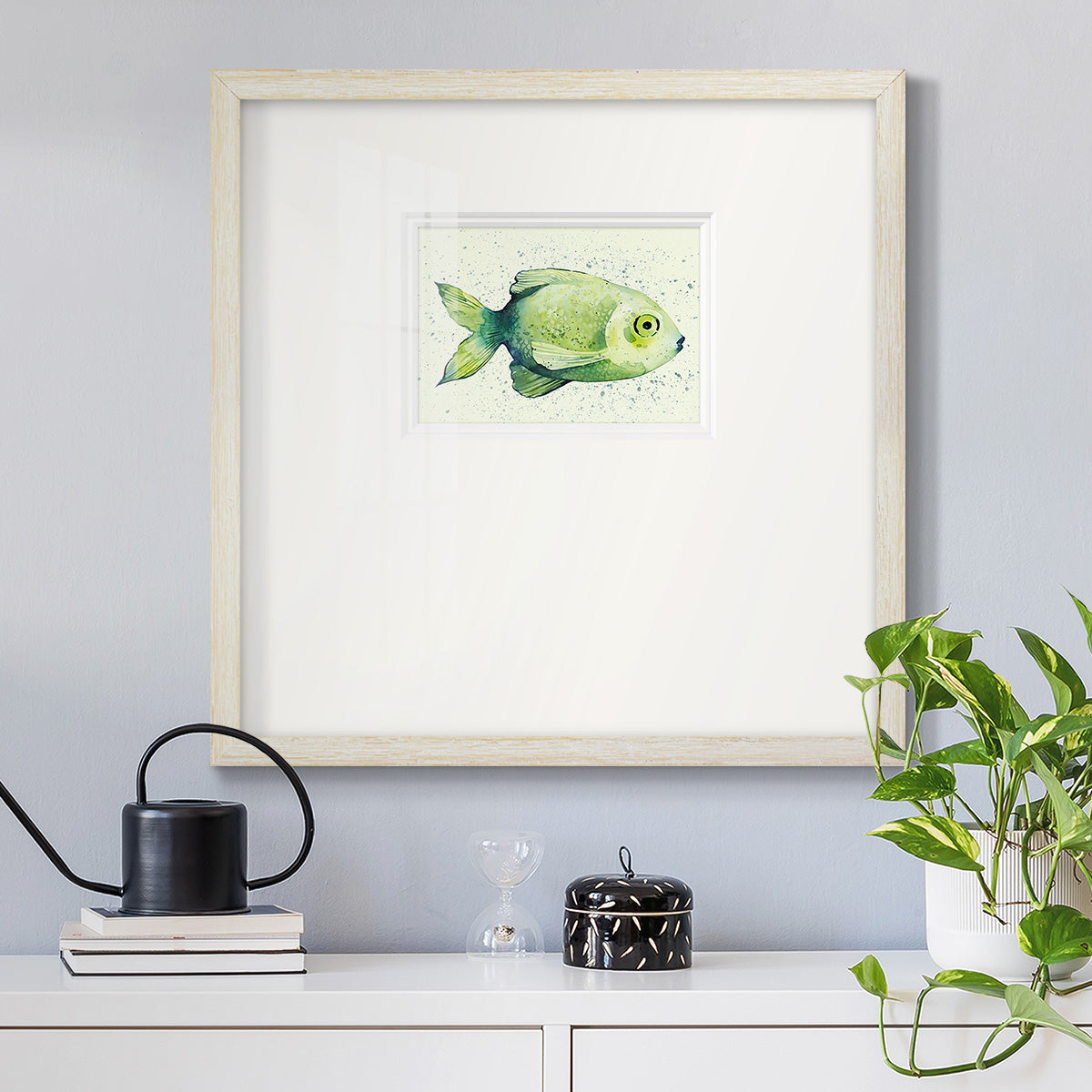 Speckled Freshwater Fish II Premium Framed Print Double Matboard