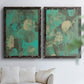 Minty Green Orbs I - Premium Framed Canvas 2 Piece Set - Ready to Hang