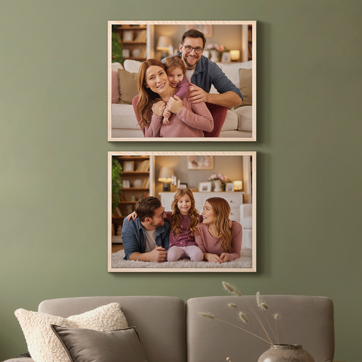 Set of 2 Restickable Custom Framed Photos - 20" x 16"