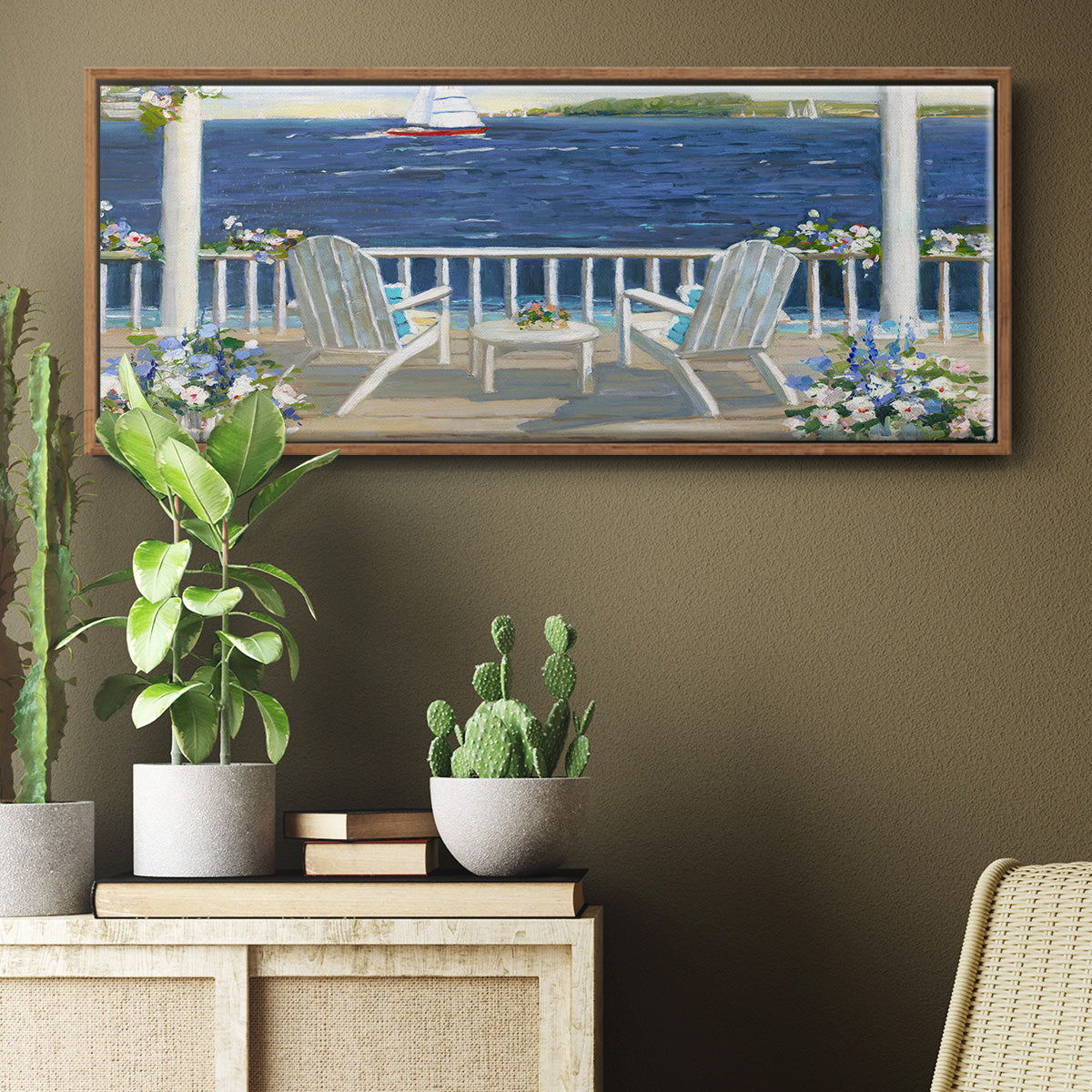 Summer Sail - Floater Framed Canvas Print