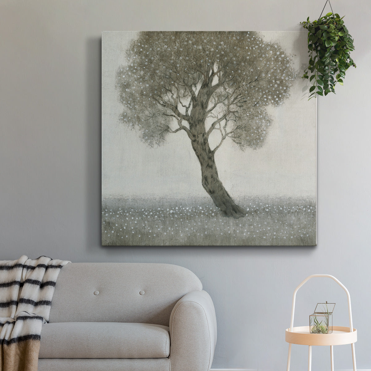 White Blossom Tree-Premium Gallery Wrapped Canvas - Ready to Hang