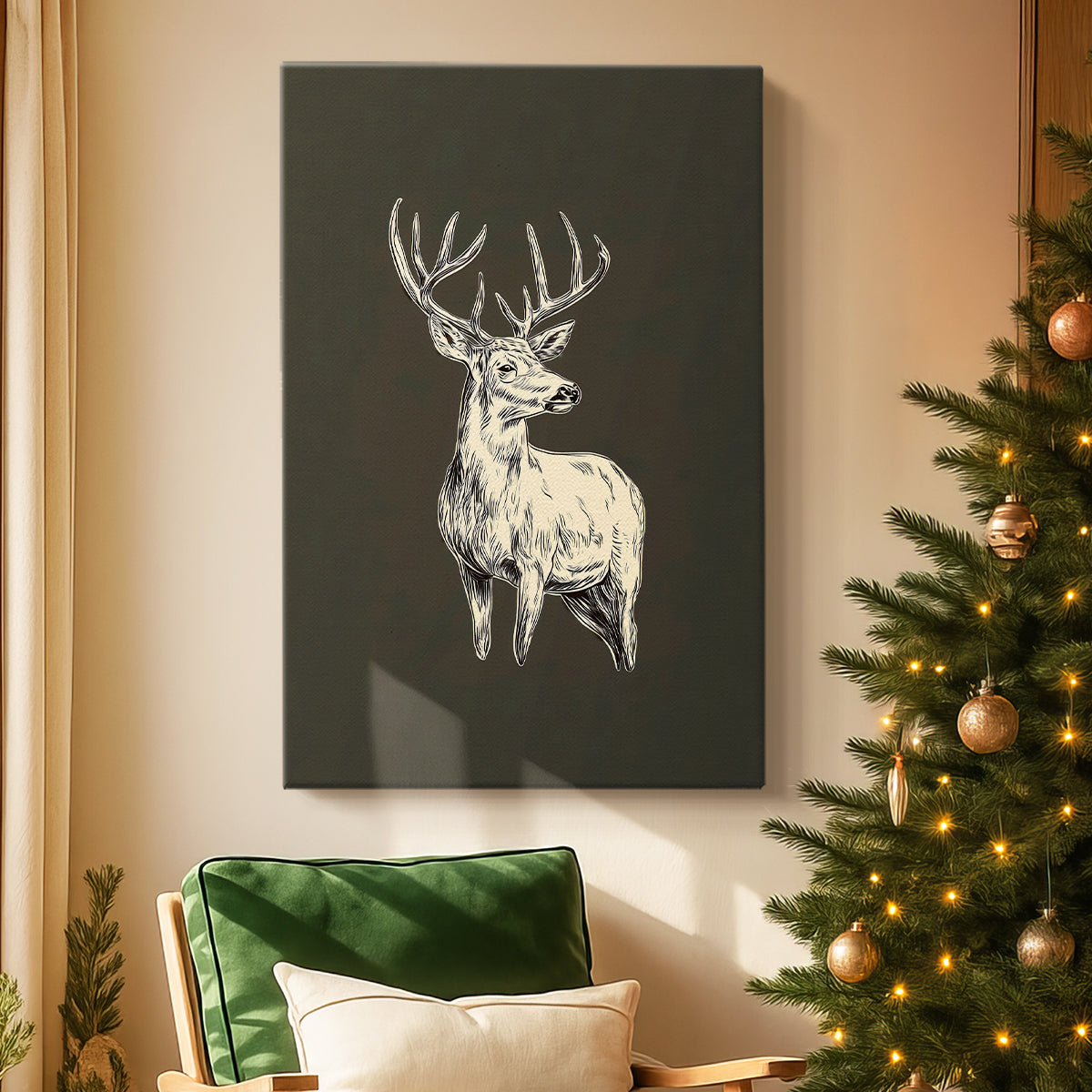 Chalk Blessing of Mistletoe - Canvas Art Print
