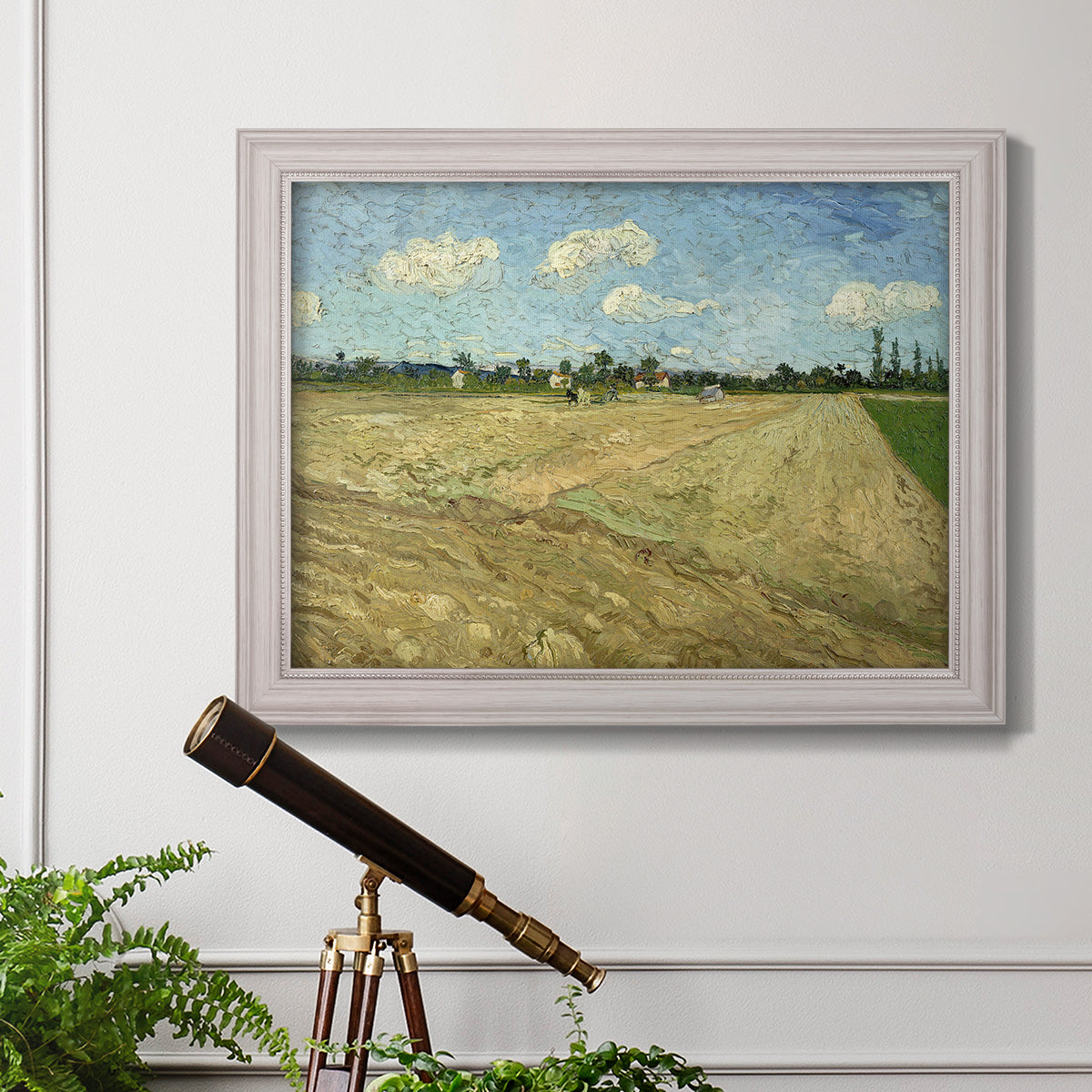 Ploughed Fields - Ornate Framed Canvas Print