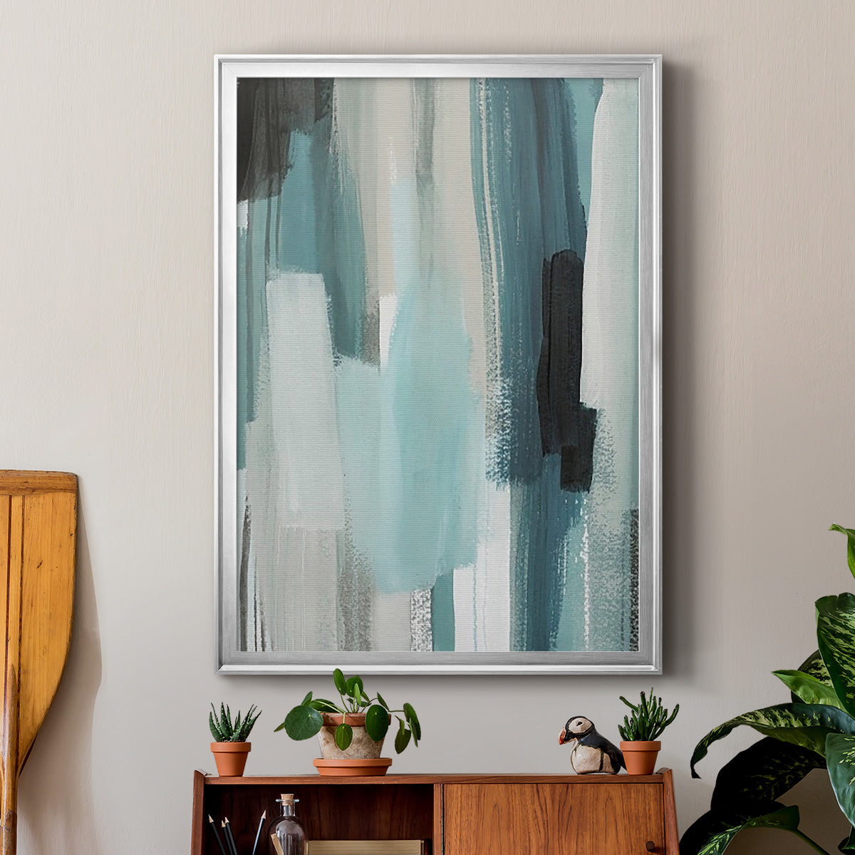 Scribe Shore II - Modern Framed Canvas Print