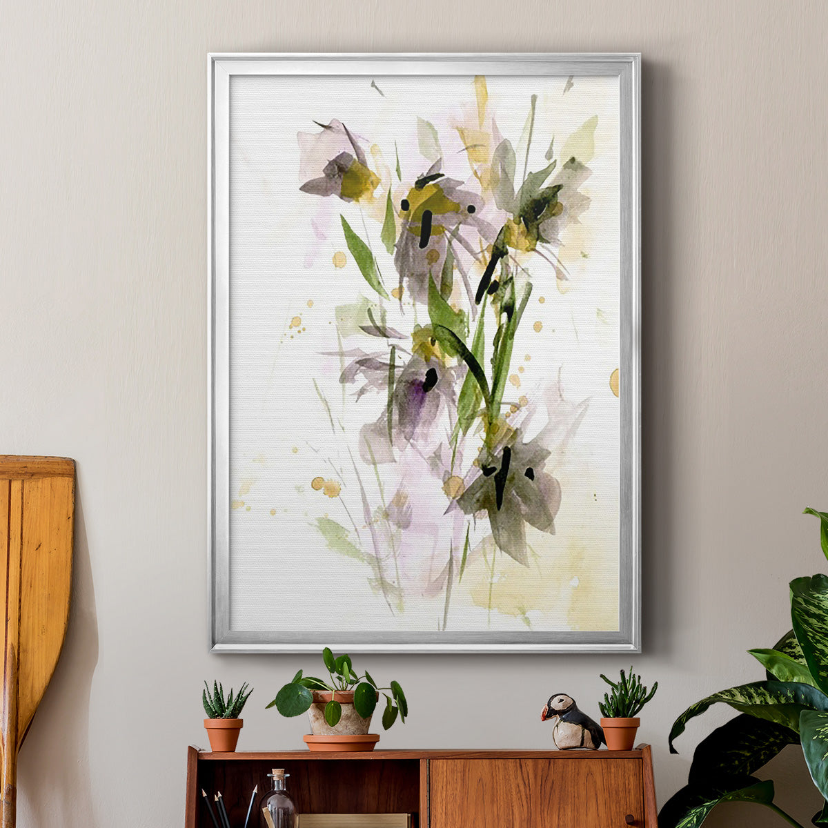 After Rain IV - Modern Framed Canvas Print