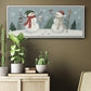 Snowmen VI - Floater Framed Canvas Print