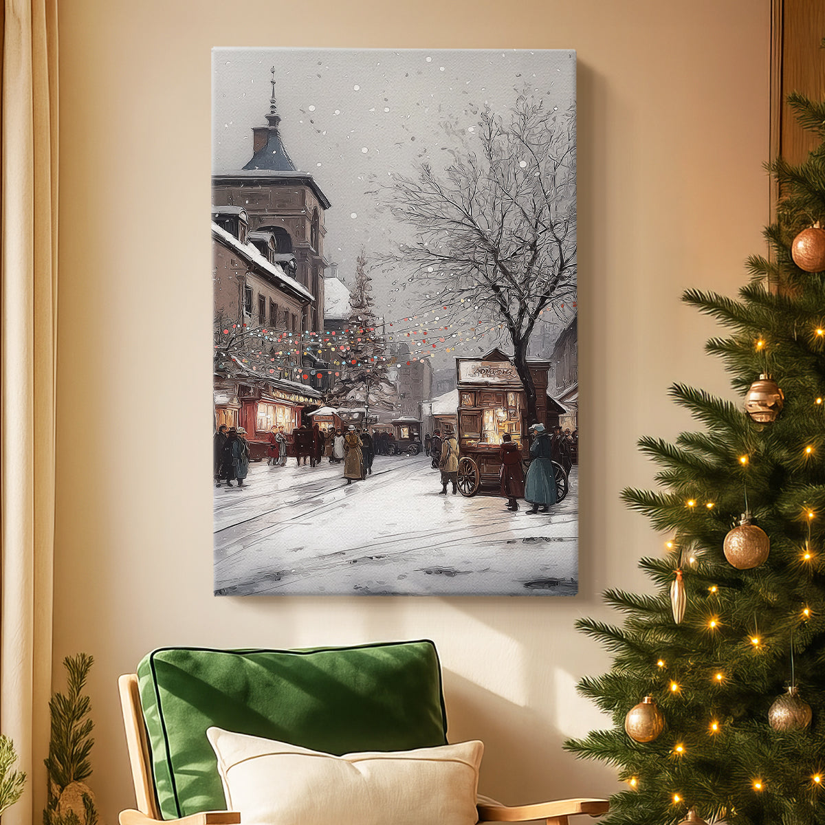 Soft Linen Promise - Canvas Art Print