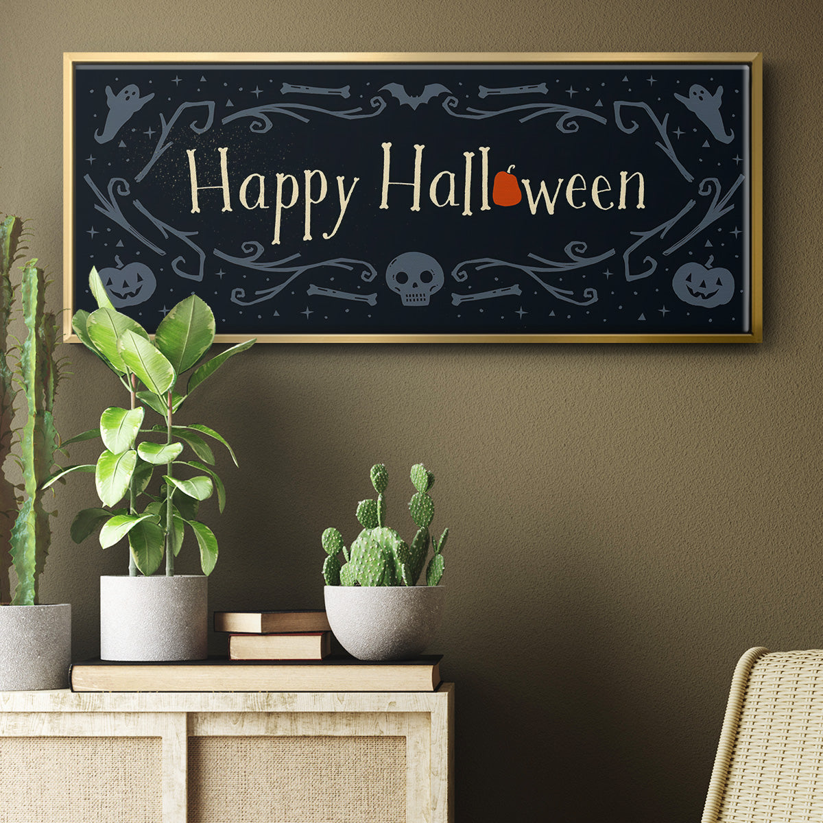 Skeleton Crew Collection D - Floater Framed Canvas Print