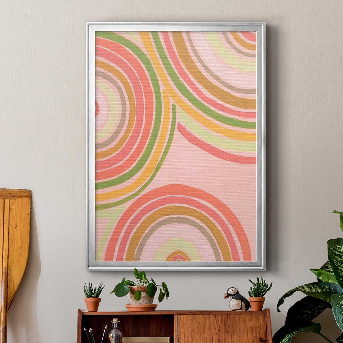 Abstract Rainbow I - Modern Framed Canvas Print