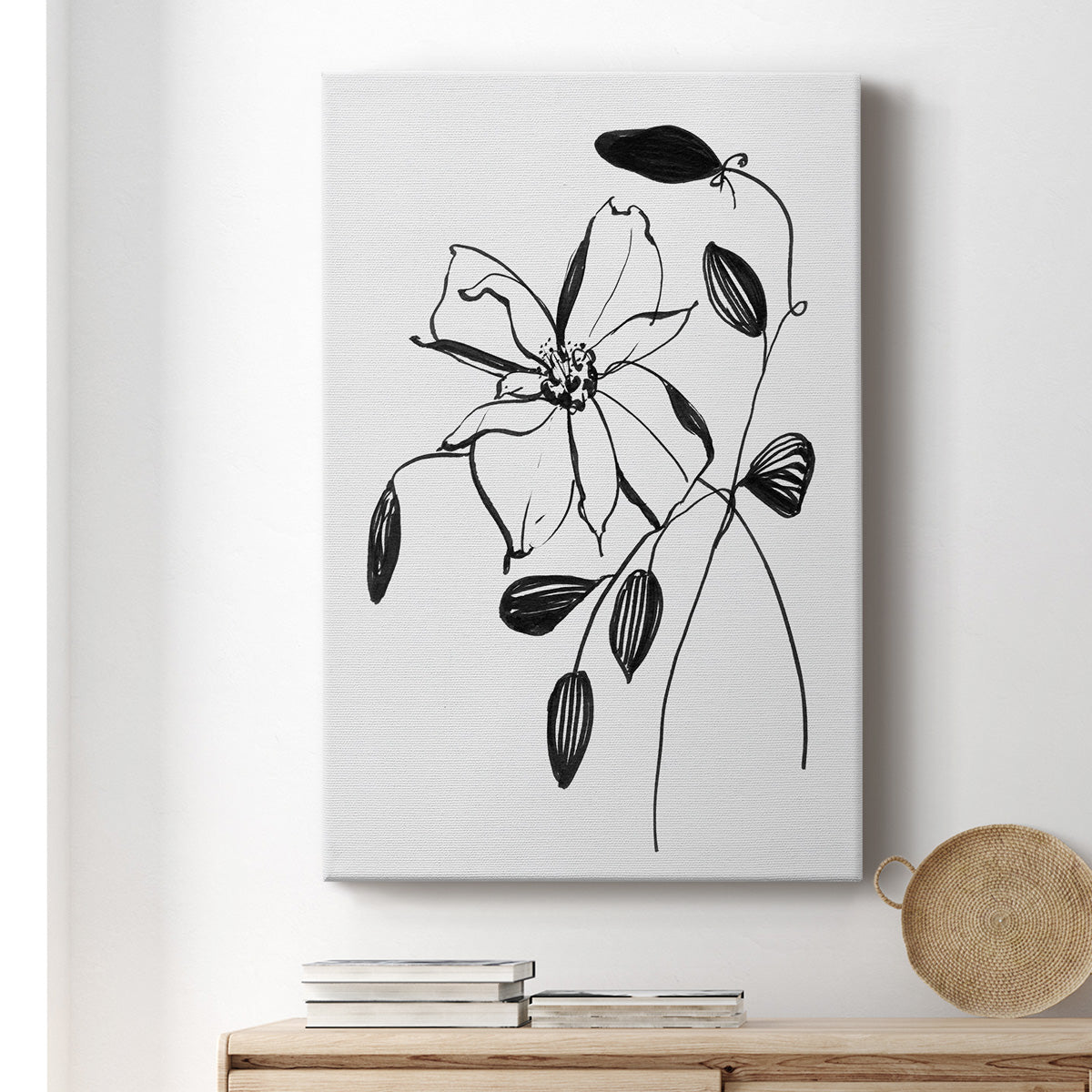 Wild Clematis II Premium Gallery Wrapped Canvas - Ready to Hang