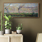The Banks of the River Epte in Springtime, 1885 - Floater Framed Canvas Print