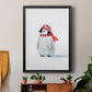 Penguin Play II - Modern Framed Canvas Print