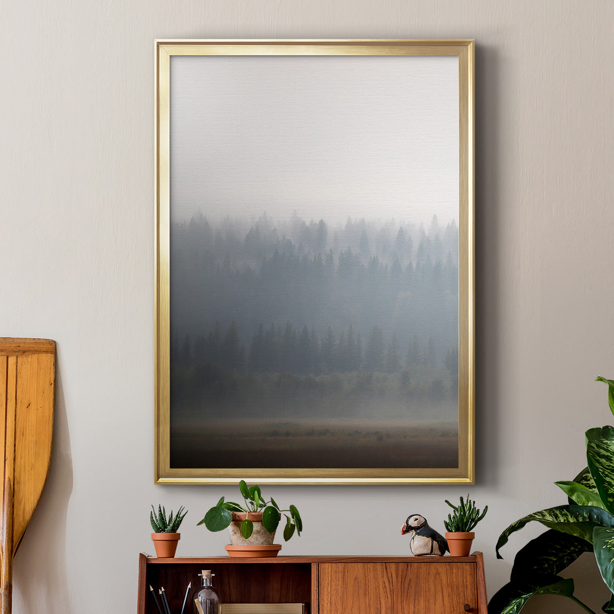 Morning Glow II - Modern Framed Canvas Print