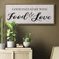 Food and Love - Floater Framed Canvas Print