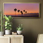 Sunset of Santa Monica - Floater Framed Canvas Print