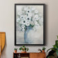 White Anemone Bouquet - Modern Framed Canvas Print