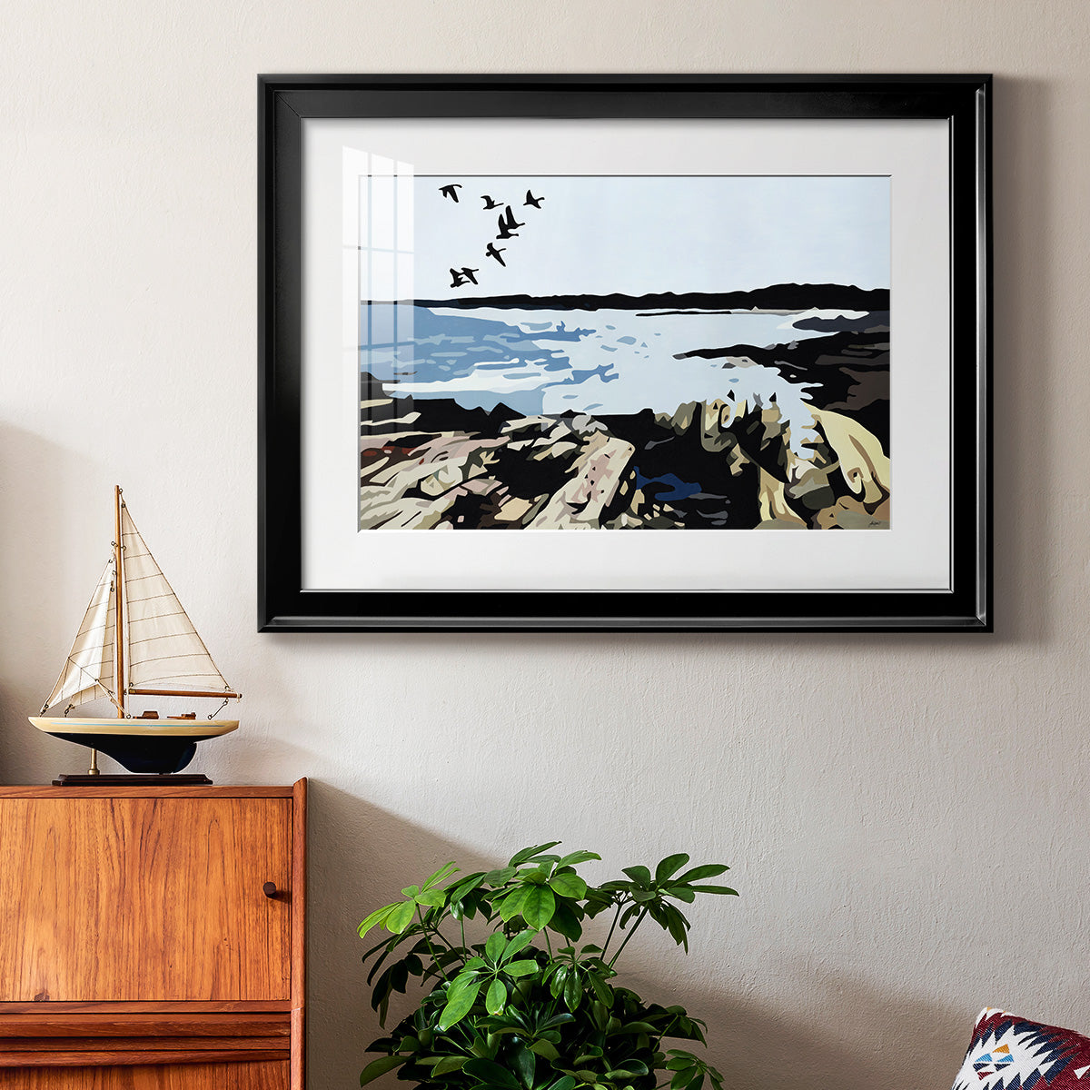 Maine Event - Modern Framed Art Print