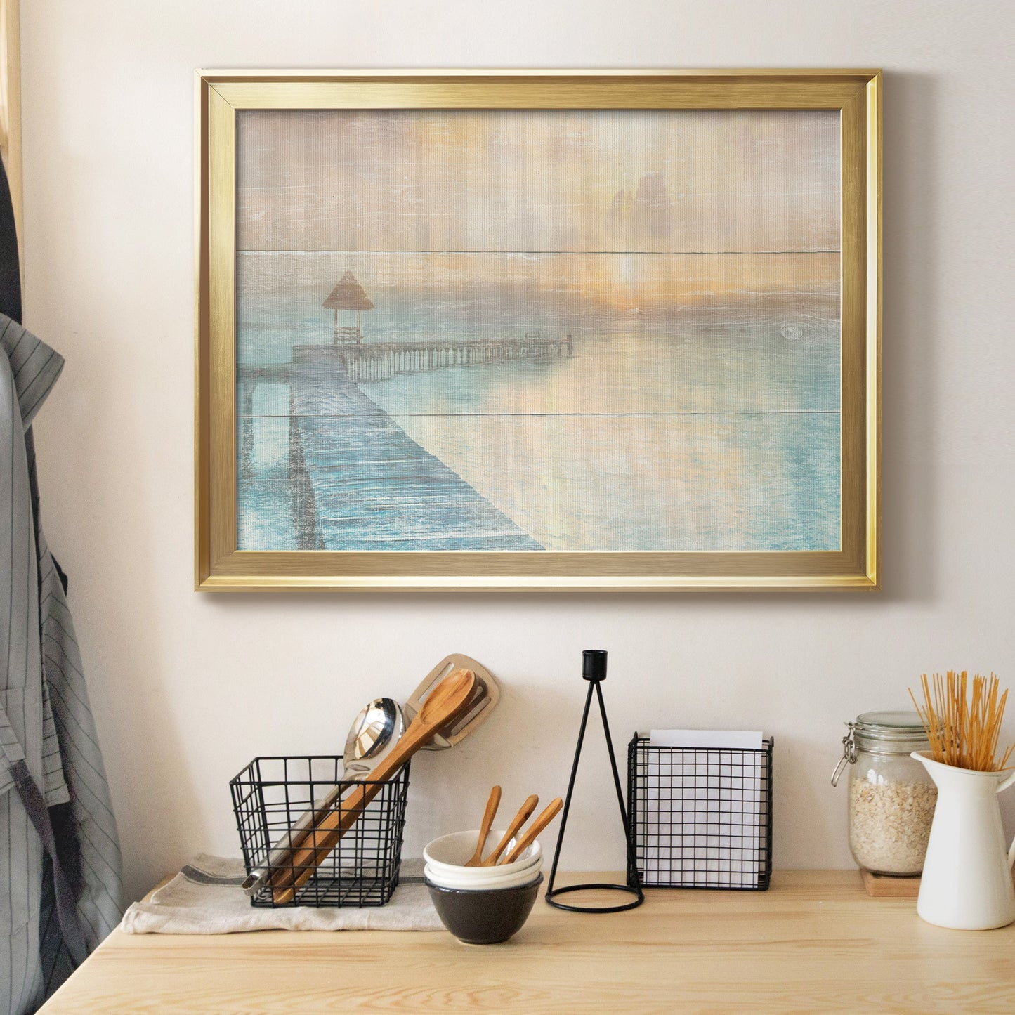 Gather at the Beach Premium Classic Framed Canvas - Ready to Hang