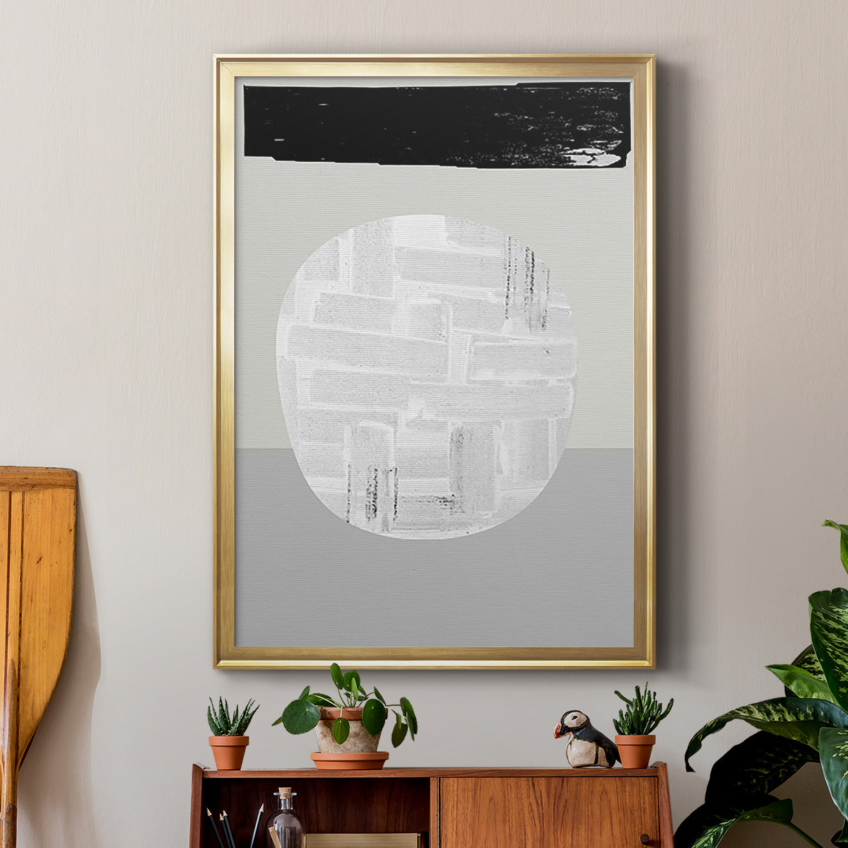 Eggy I - Modern Framed Canvas Print