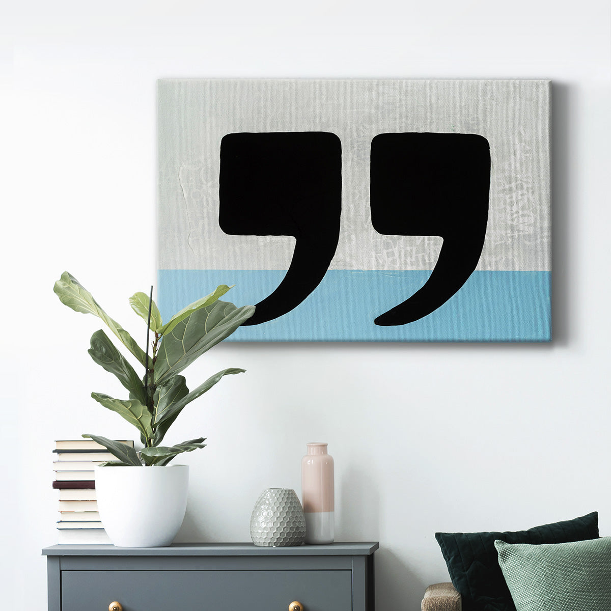 He Said She Said - Canvas Art Print